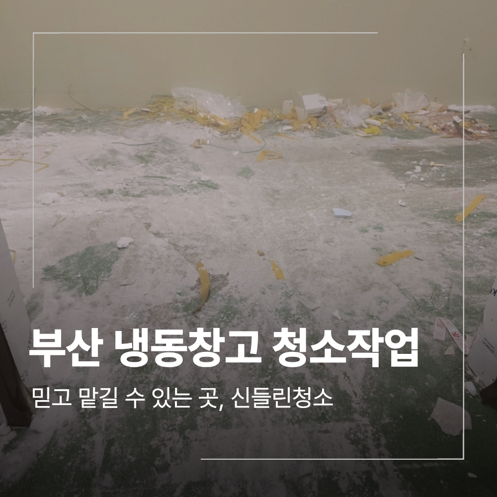 부산 기장 냉동 창고 청소 성애 제거 작업