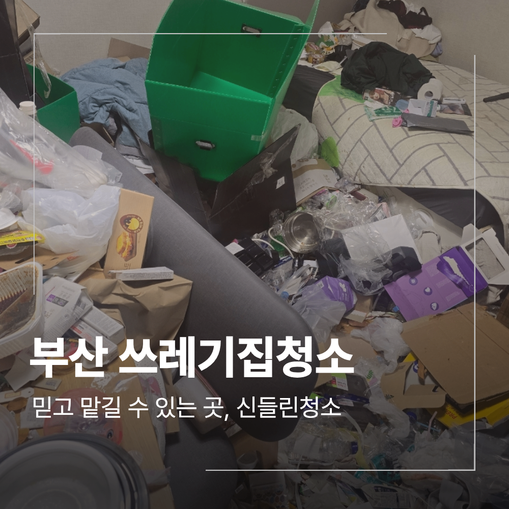 부산 쓰레기집청소 악취 오염 어떻게 정리 할까